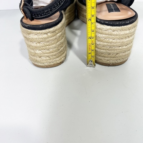 Steven by Steve Madden Jute Platform Open Toe Black Rose Gold Buckle size 11 - Picture 7 of 9